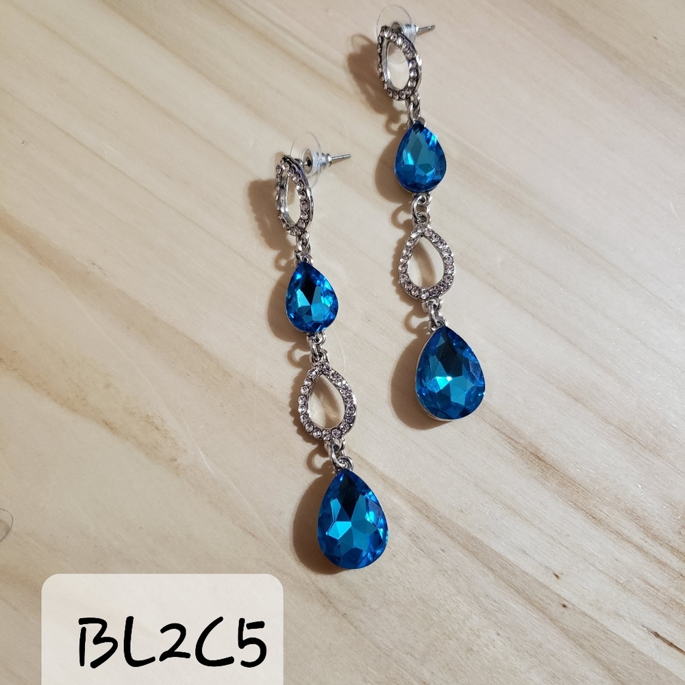 Drop Down Dangle Boutique Earrings Crystal Rhinestone 4 Styles to Choose From